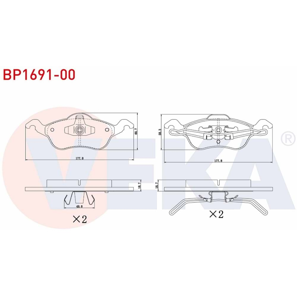 Disk Balata Ford Focus Ön - VEKa