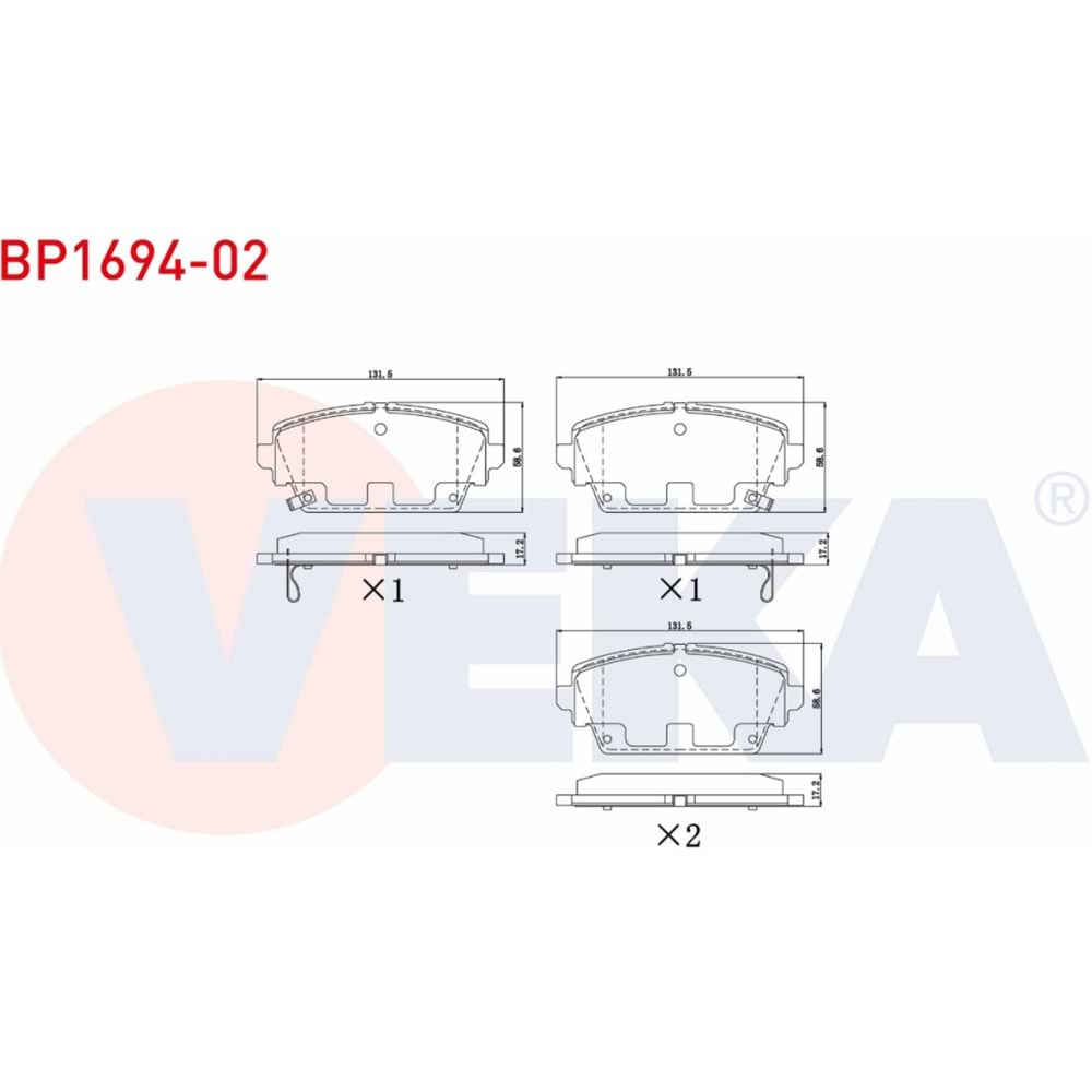 Disk Balata Honda Accord VI Ön - VEKa