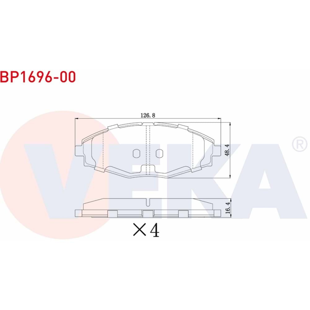 Disk Balata Chevrolet SPARK 1.0 Ön - VEKa