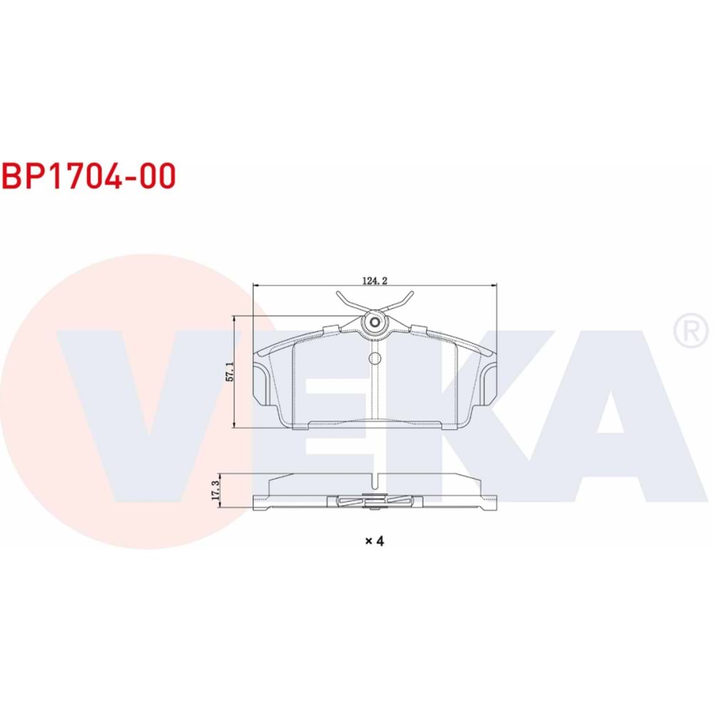 Disk Balata Nissan Primera P11, Almera II Ön - VEKa