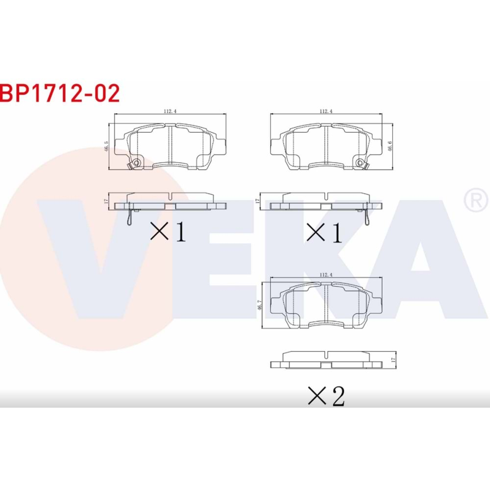 Disk Balata Toyota Yaris Ön - VEKa