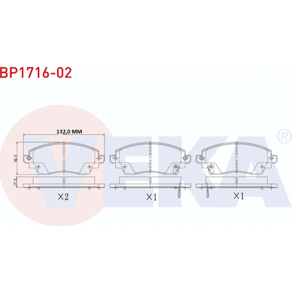 Disk Balata Toyota Corolla E11 Ön - VEKa