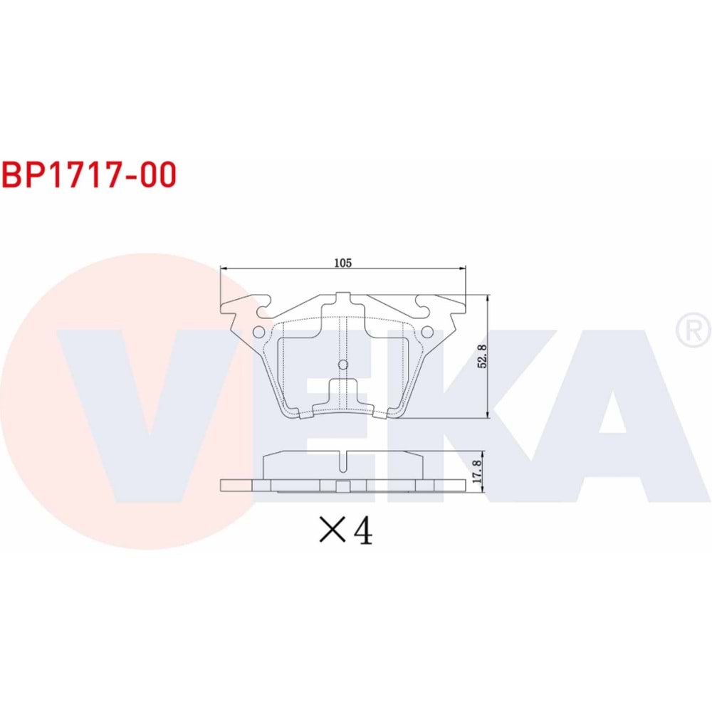 Disk Balata Mercedes Vito Arka - VEKa