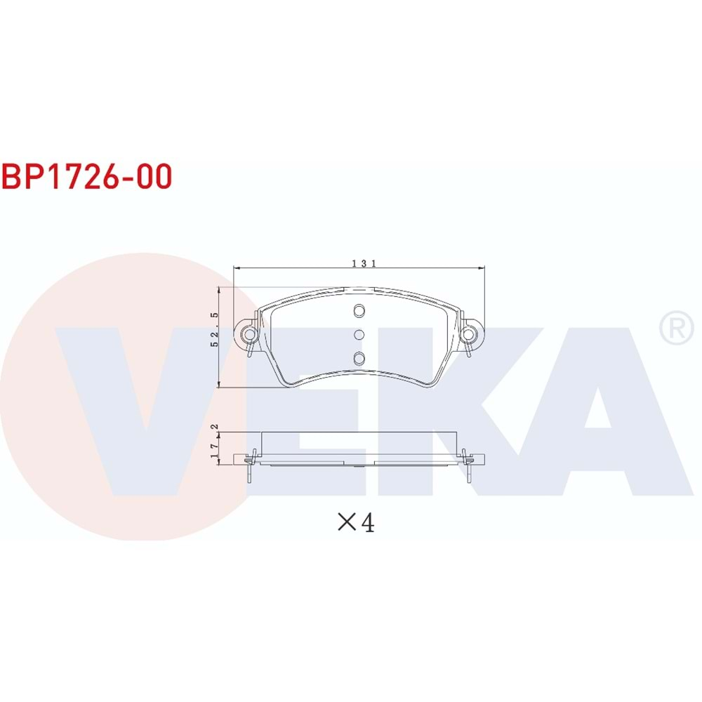 Disk Balata Peugeot 206 Ön - VEKa