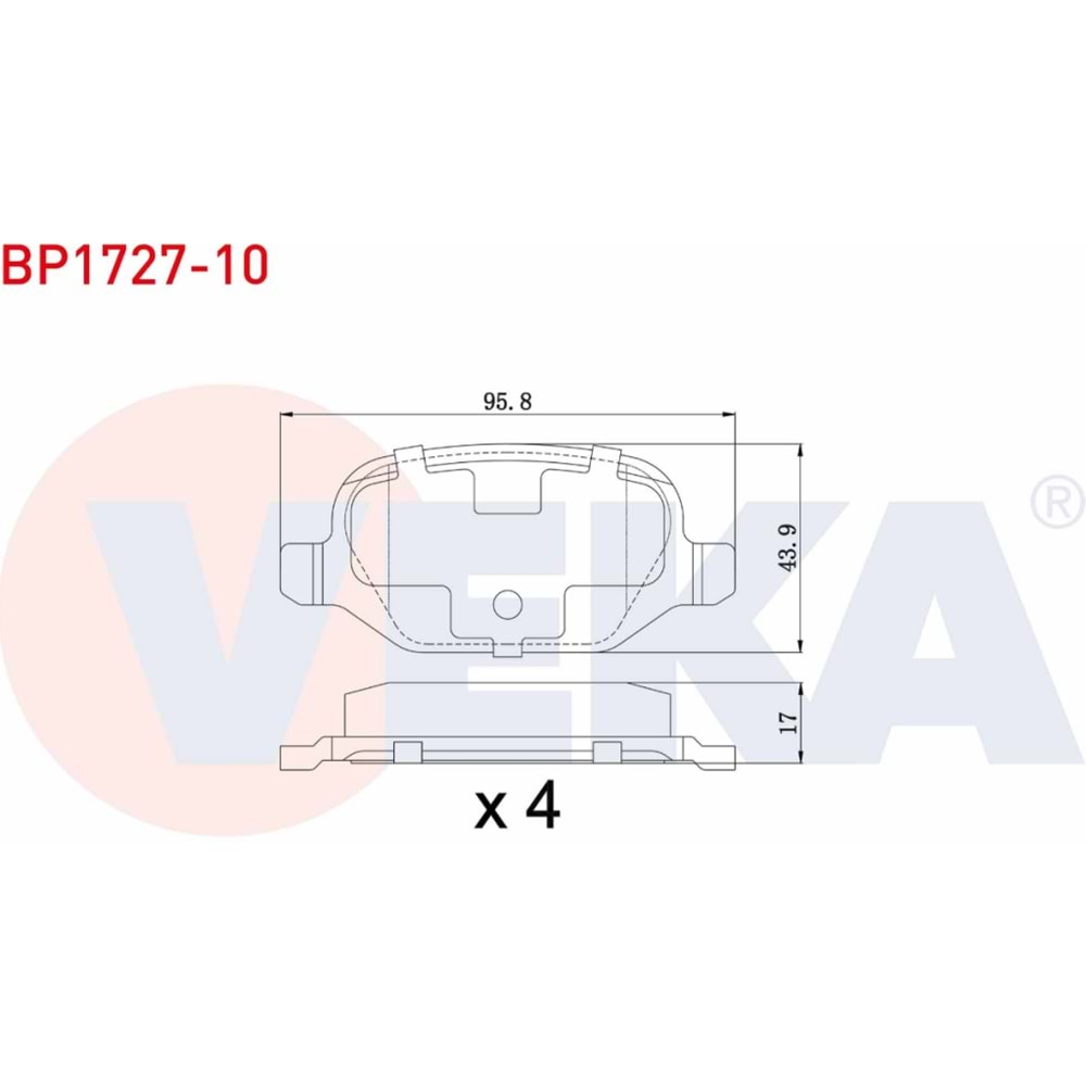 Disk Balata Fiat Punto Arka - VEKa