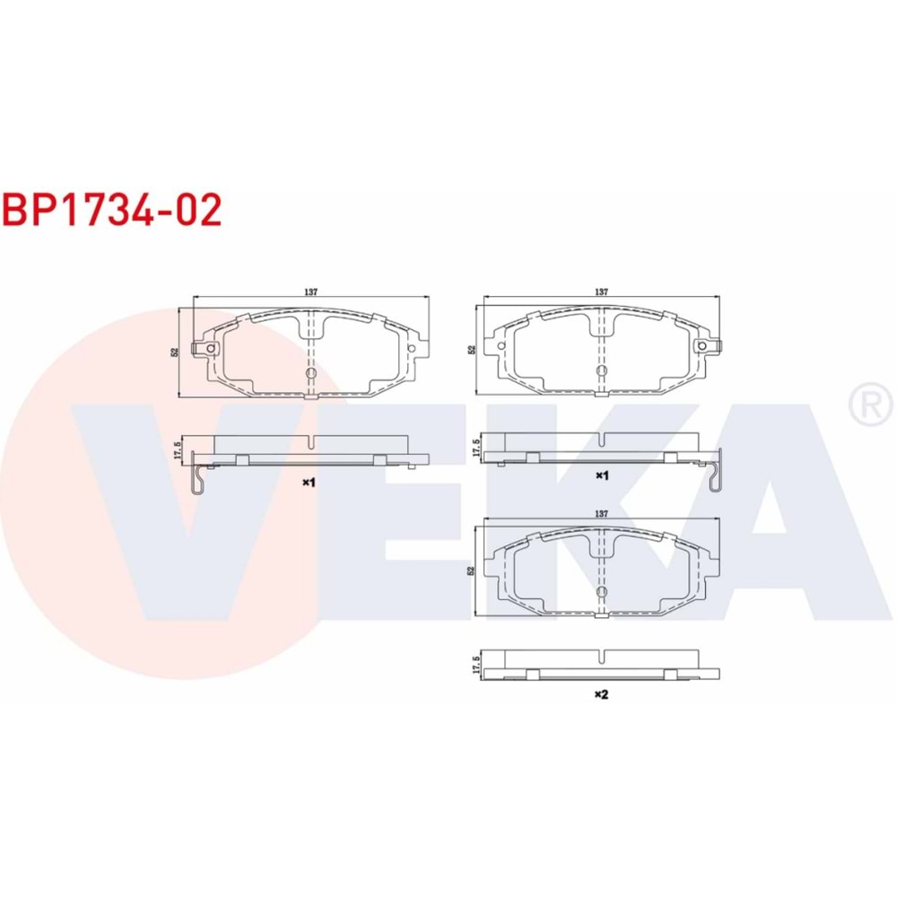 Disk Balata Hyundai Galloper Ön - VEKa