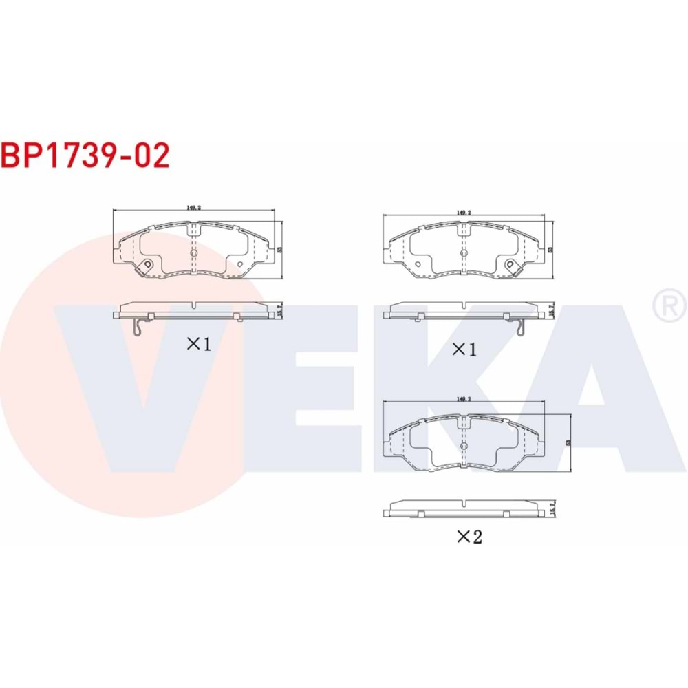 Disk Balata Hyundai, Kia Sportage Ön - VEKa