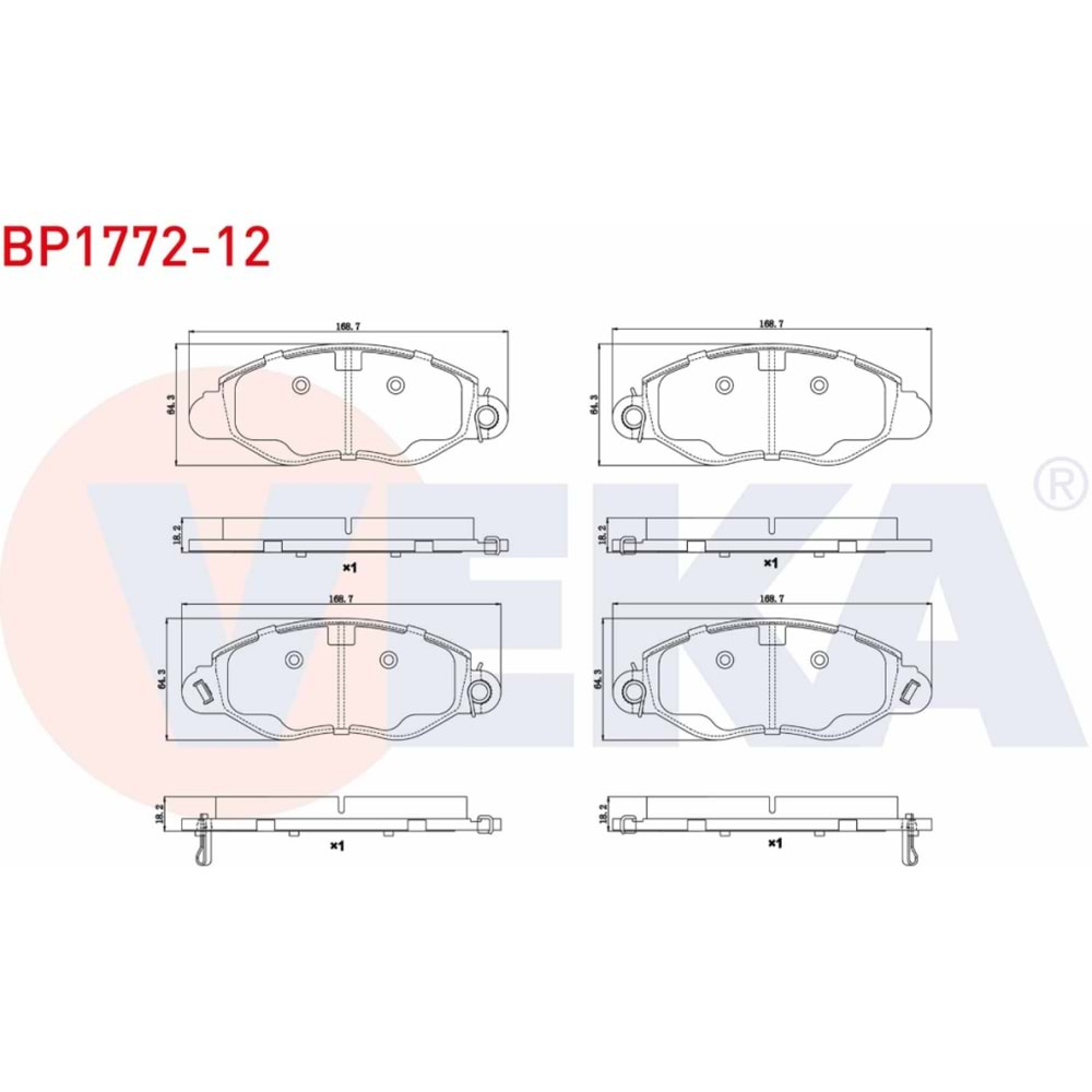 Disk Balata Ford Transit 330 Ön - VEKa