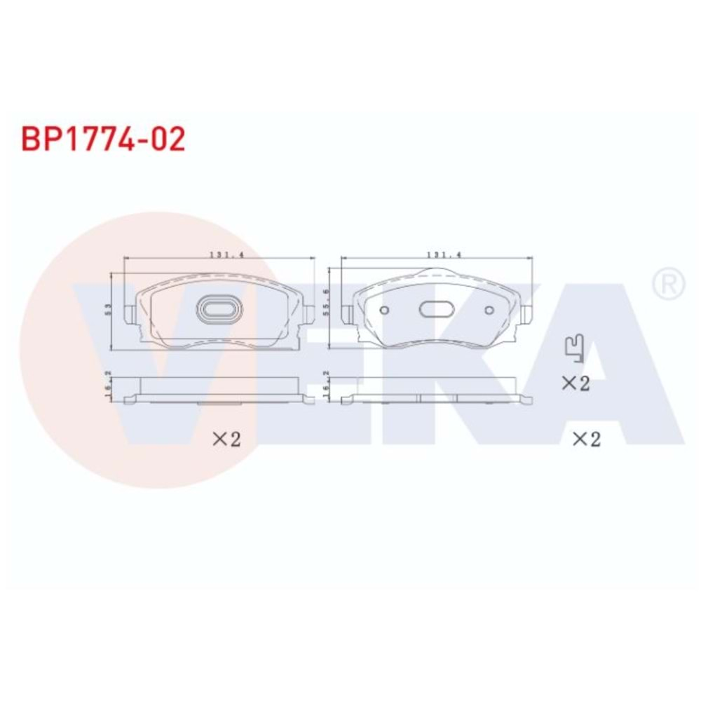 Disk Balata Opel Corsa C Ön - VEKa