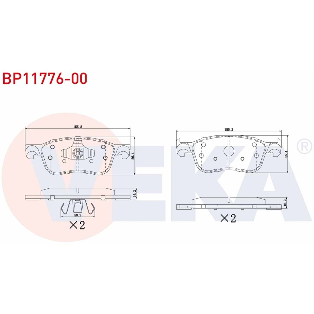 Disk Balata Ford Mondeo III, Jaguar X-Type Ön - VEKa