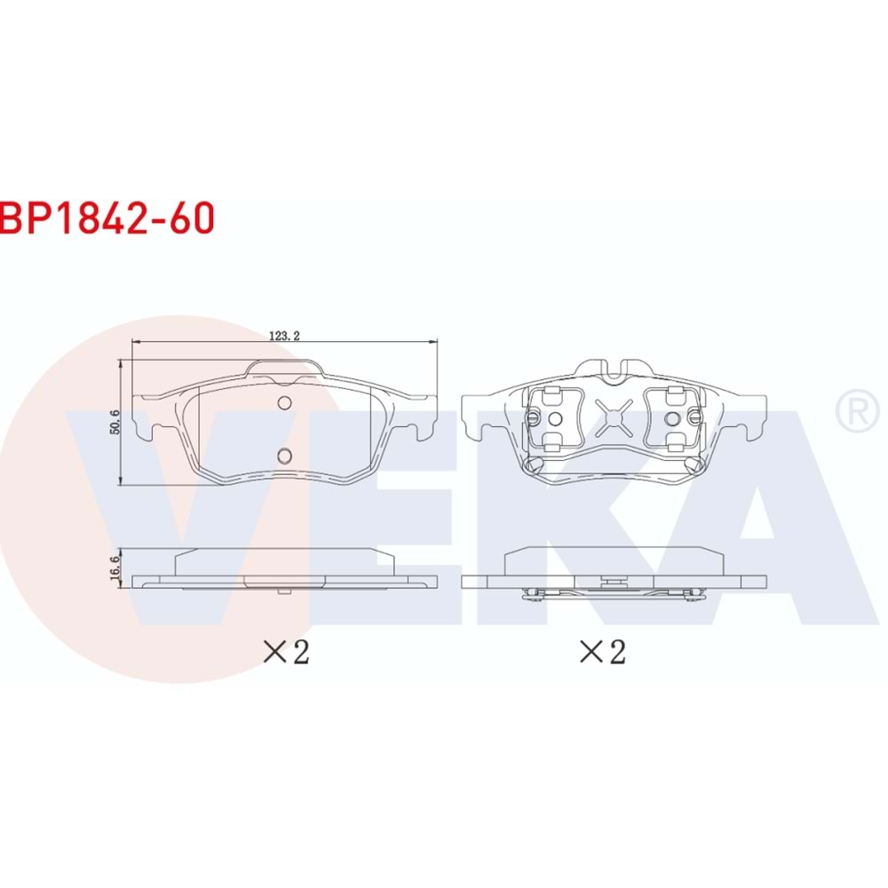 Disk Balata Renault Latitude 2.0 16v Arka - VEKa