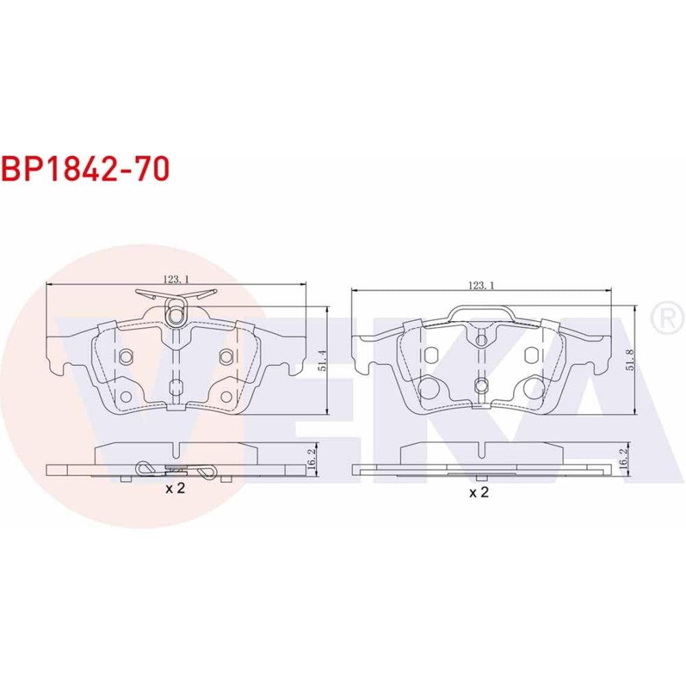 Disk Balata Opel Vectra C, Citroen C 5, Peugeot 508, Ford Focus II, Connect, Volvo Arka - Veka