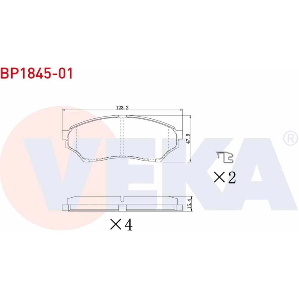 Disk Balata Mitsubishi Pajero Pnin Ön - VEKa