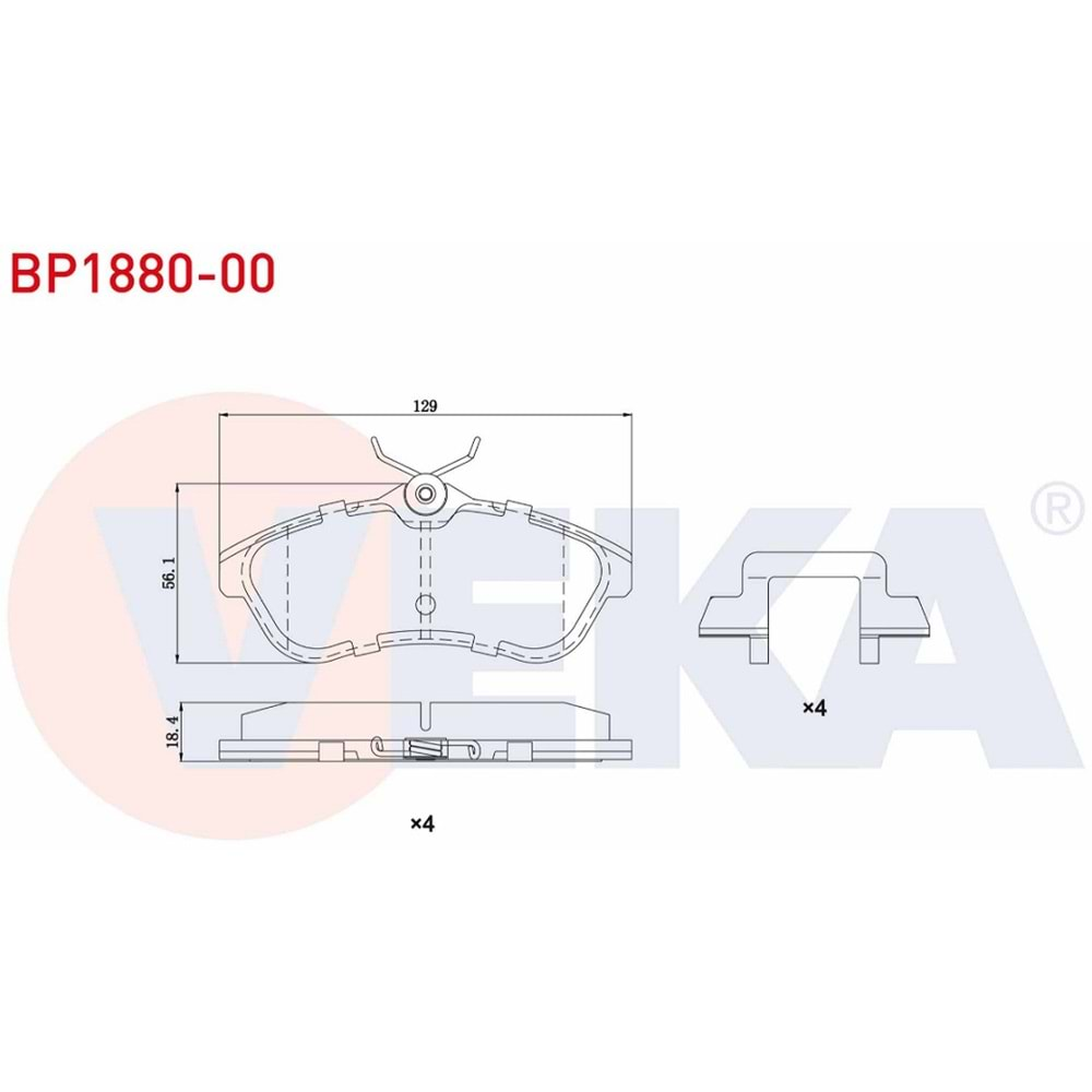 Disk Balata Citroen C2, C3 Ön