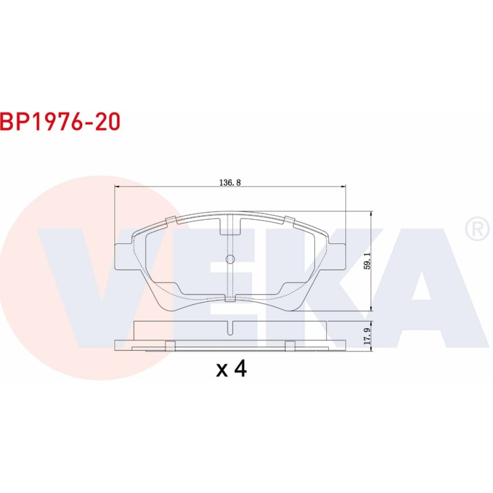 Disk Balata Renault Megane II, Scenic II Ön - VEKa