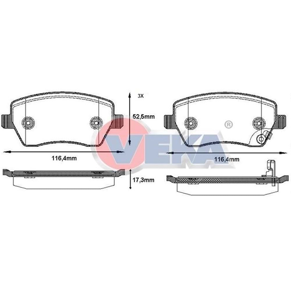 Disk Balata Suzuki Swift III (MZ,EZ) 1.3i, Geely Ön - VEKa