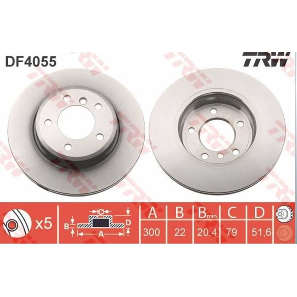 Fren Diski Bmw E46 Ön - 300 MM - TRW