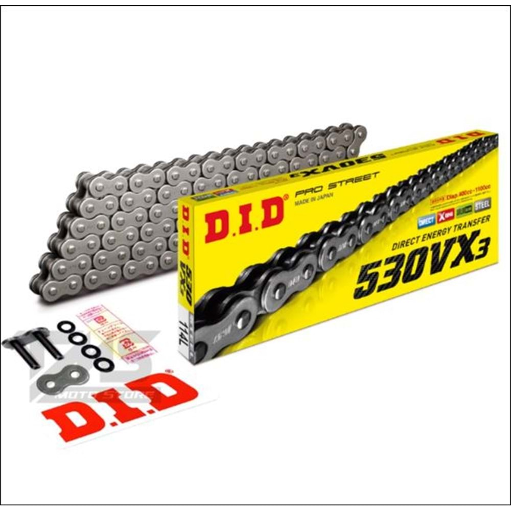 D.I.D 530VX3 ÇELİK X-RİNG ZİNCİR 114