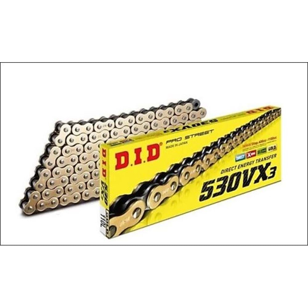 D.I.D 530VX3 GOLD X-RİNG ZİNCİR 110