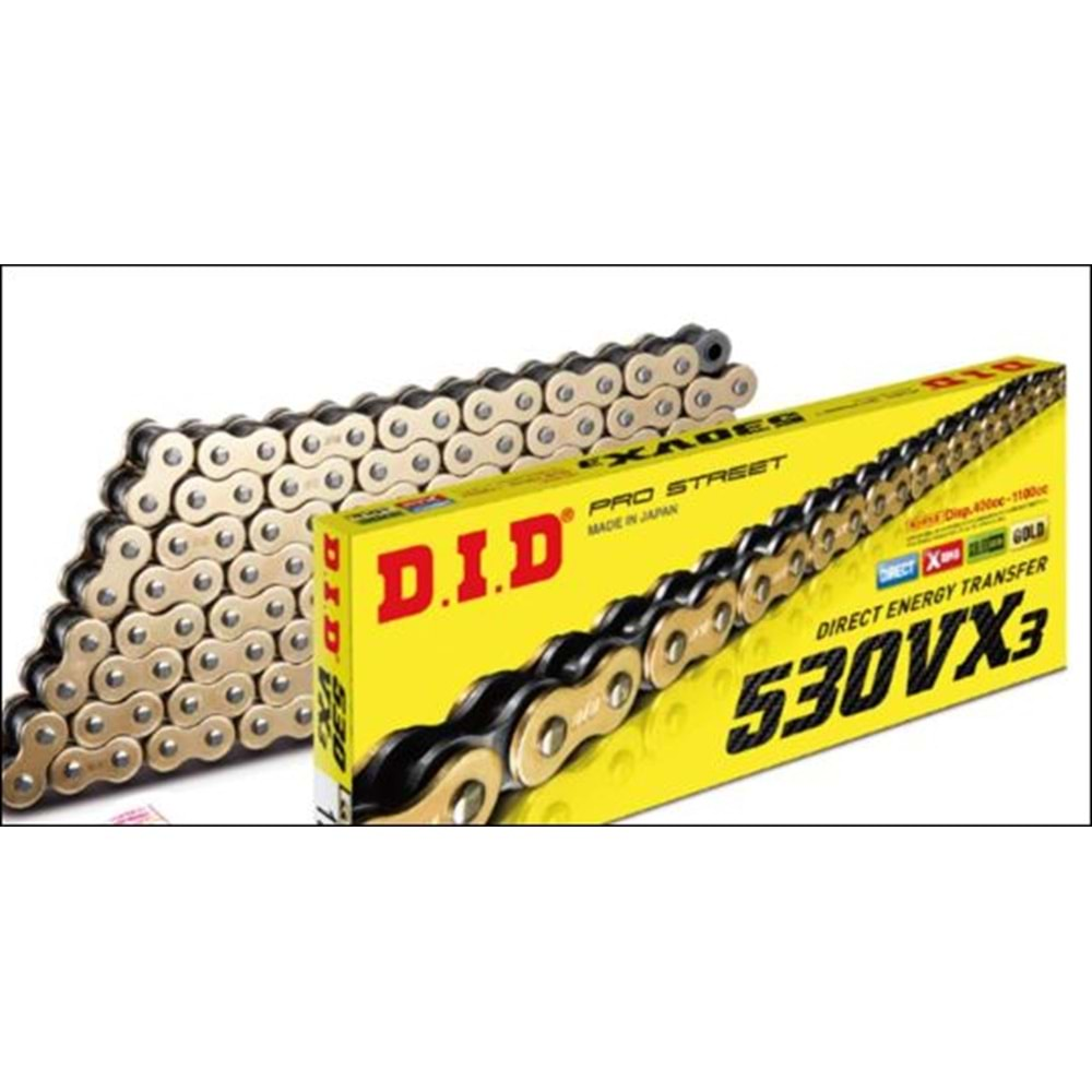 D.I.D 530VX3 GOLD X-RİNG ZİNCİR 112