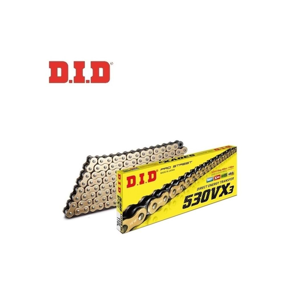 D.I.D 530VX3 GOLD X-RİNG ZİNCİR 116