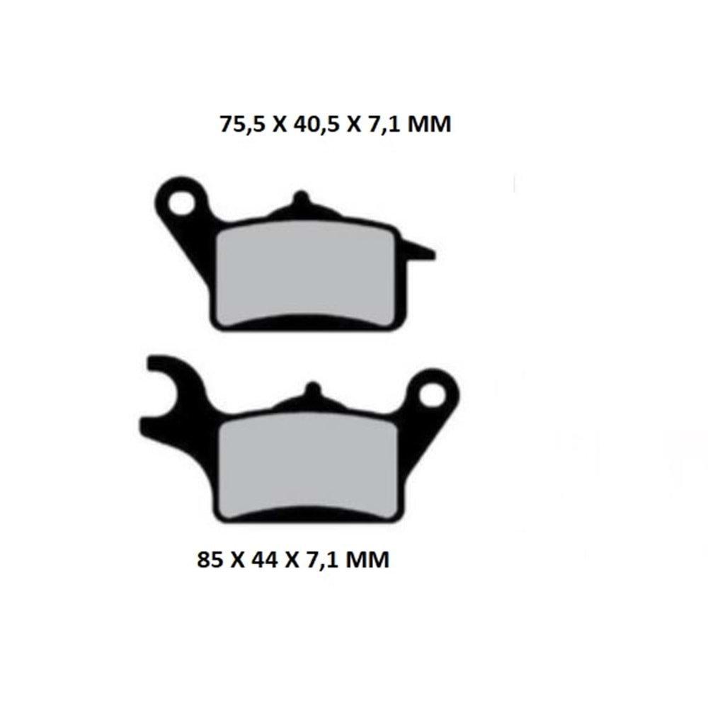 DİSK BALATA ORGANİK ÖN HONDA DİO 110 SUZUKİ UK 110 ADDRESS (17-..)