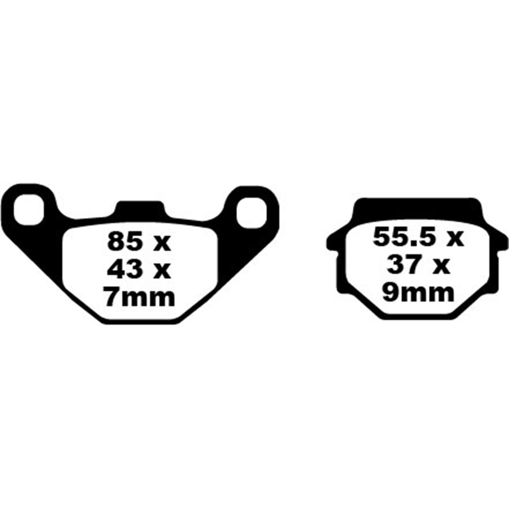 EBC FA067R SİNTERLİ BALATA POLARİS ATV