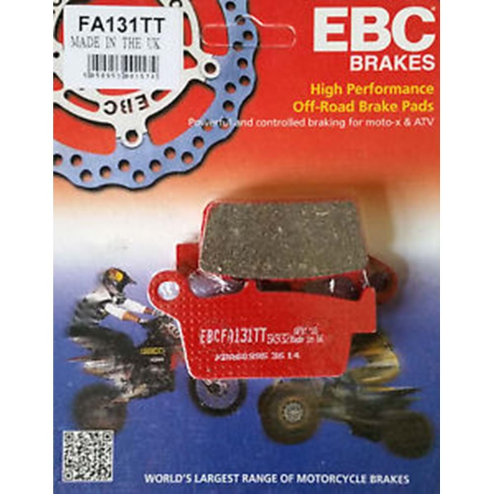 EBC FA131TT KARBON GRAFİT BALATA CR125, CR250, XR400, XR650, YZ400 F