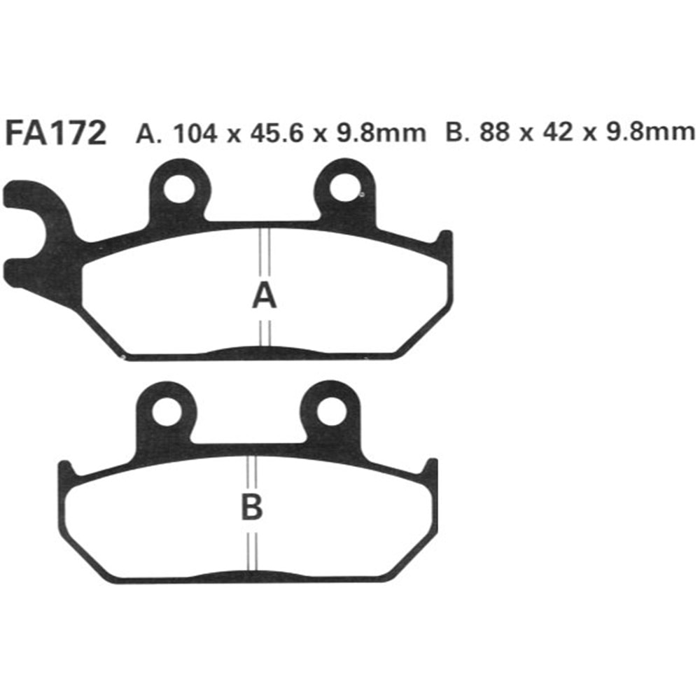 EBC FA172R SİNTERLİ BALATA