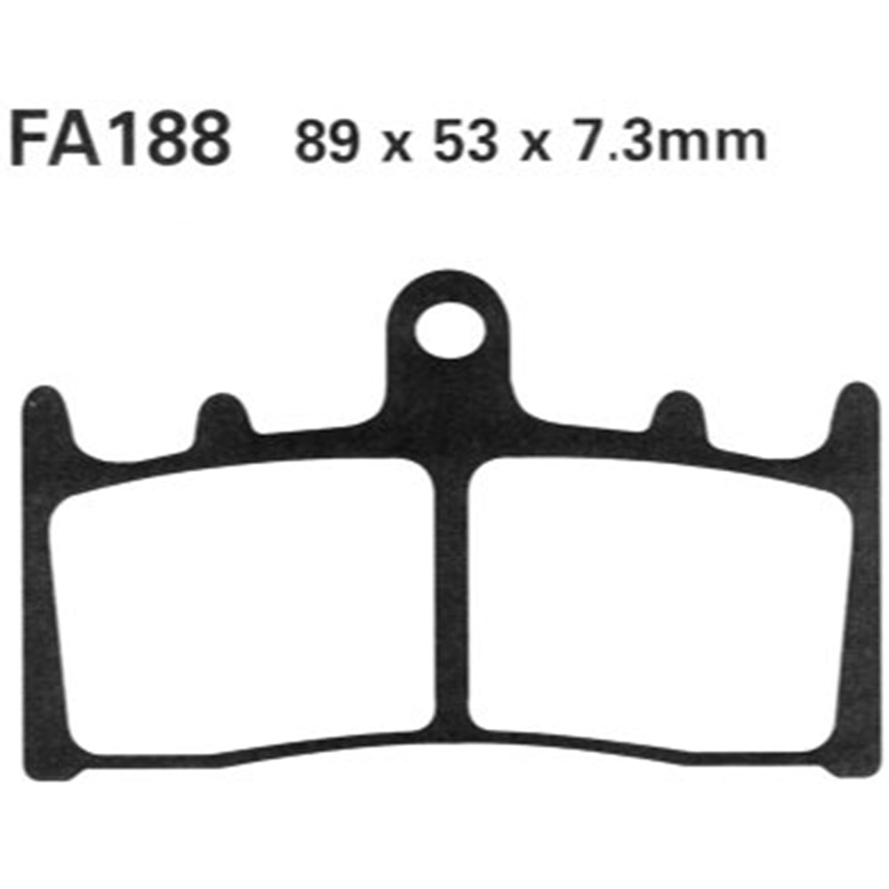 EBC FA188HH SİNTERLİ BALATA ÖN VN1500, VN1600, GSXR1300 HAYABUSA