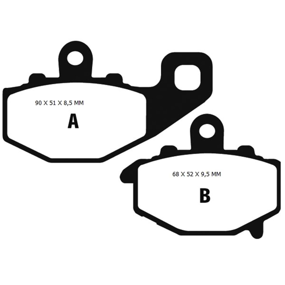 EBC FA192HH SİNTERLİ BALATA ARKA ER6 F, ER6 N, KLE650, ZX6 R, ZX9 R