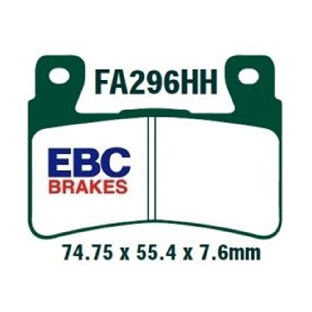 EBC FA296HH SİNTERLİ BALATA ÖN CBR600 F, CBR600 RR, CBR900 RR