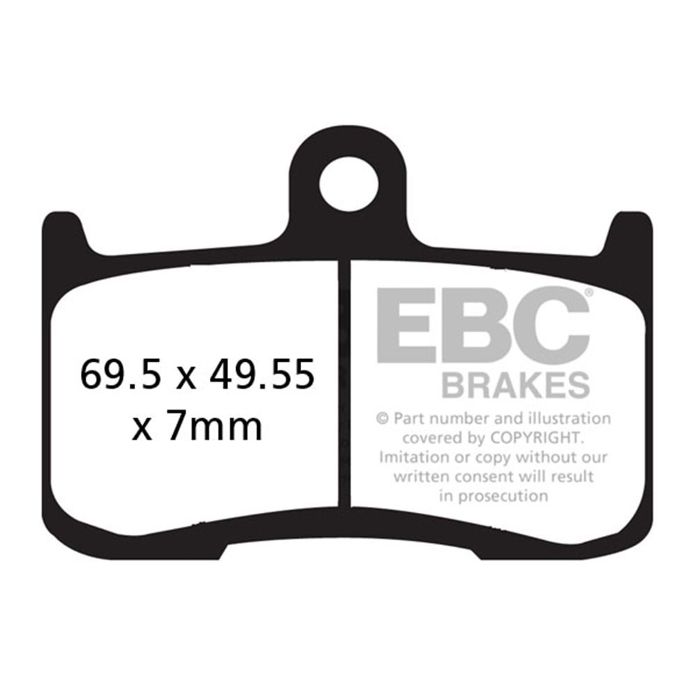 EBC FA347HH Disk Balata Kawasaki Z800, Z900, Z1000, Triumph S.Triple 675 , Tiger 1050 Ön