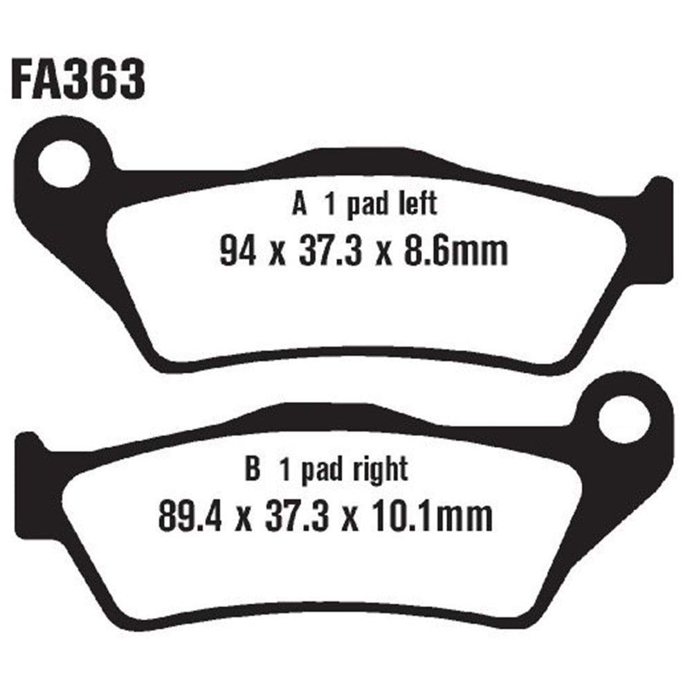 EBC FA363HH SİNTERLİ BALATA ARKA BMW K 1300 GT, R 1100 GS, R 1150 RT, R 1200 GS