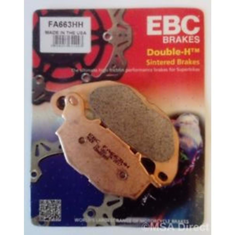 EBC FA663HH DİSK BALATA SİNTERLİ YAMAHA XMAX 300, MT-25, R 25, YZF R25, YP 125 XMAX