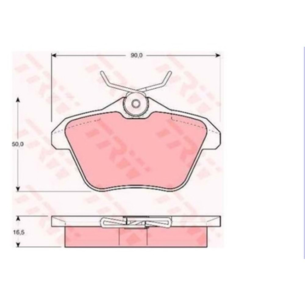Disk Balata Alfa Romeo 156, 166 98> Bütün Modeller Arka - TRW