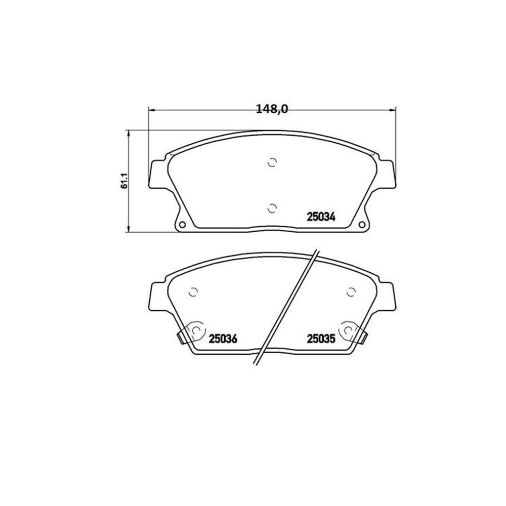 Disk Balata Chevrolet Volt, Trax, Orlando, Cruze, Opel Ampera Ön - TRW