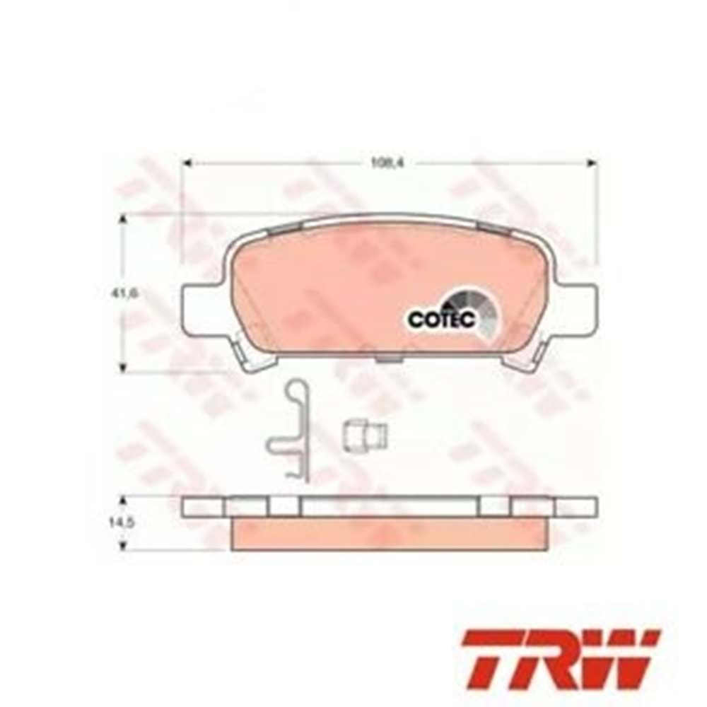 Disk Balata Subaru İMPREZA, Forester Arka - TRW