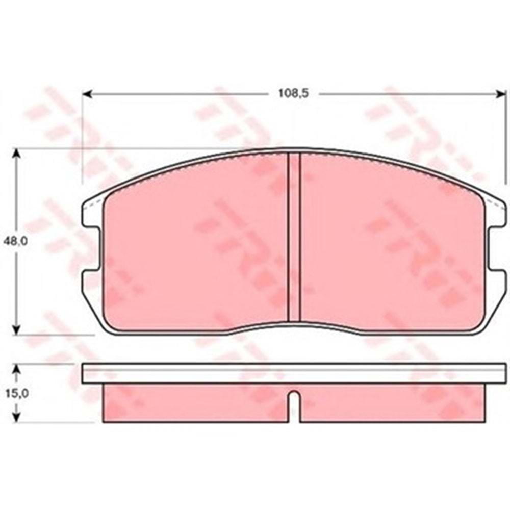 Disk Balata Mitsubishi Lancer III Ön - TRW