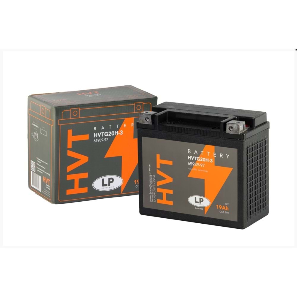 AKÜ GEL (MG HVTG20H-3) Harley D. / 19 A / KG: 6,36 / L:176 / W:87 / H:154 / CCA: 290