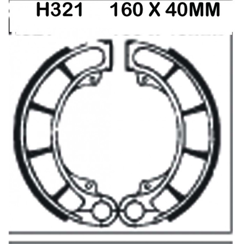 EBC H321 FREN BALATA ARKA HONDA SHADOW VT 600, 750 C, CB 500 R/T 94-96 R