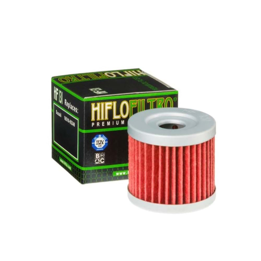 HIFLO HF131 YAĞ FİLTRESİ HYOSUNG GV 250, GT 250, GT 250 R, RKS, RMG, TWS, NK 150, SUZUKİ AN 125, UH 200, AN 400 BURGMAN, GSX R 125, GSX S 125, Wolf 250