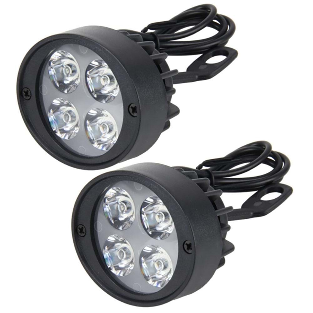 Knmaster Badger 12W Ayna Bağlantılı Motosiklet Sis Farı