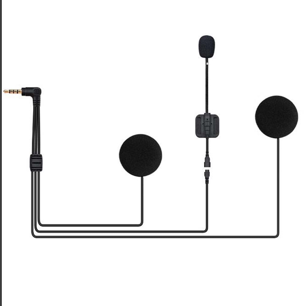 Knmaster KN2150 KN4150 Açık Kask Kulaklık Mikrofon Seti
