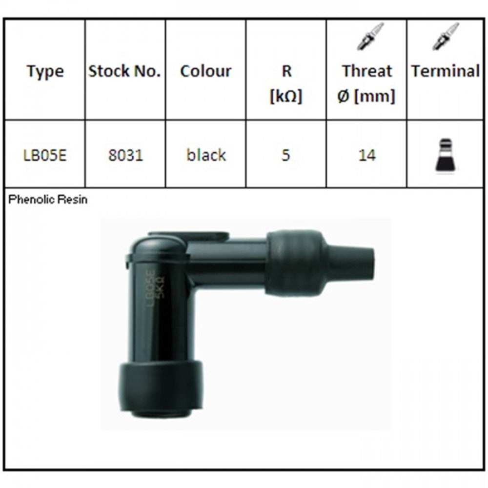 NGK BUJİ BAŞLIĞI LB05E CG Somunlu Bujiye Uyumlu