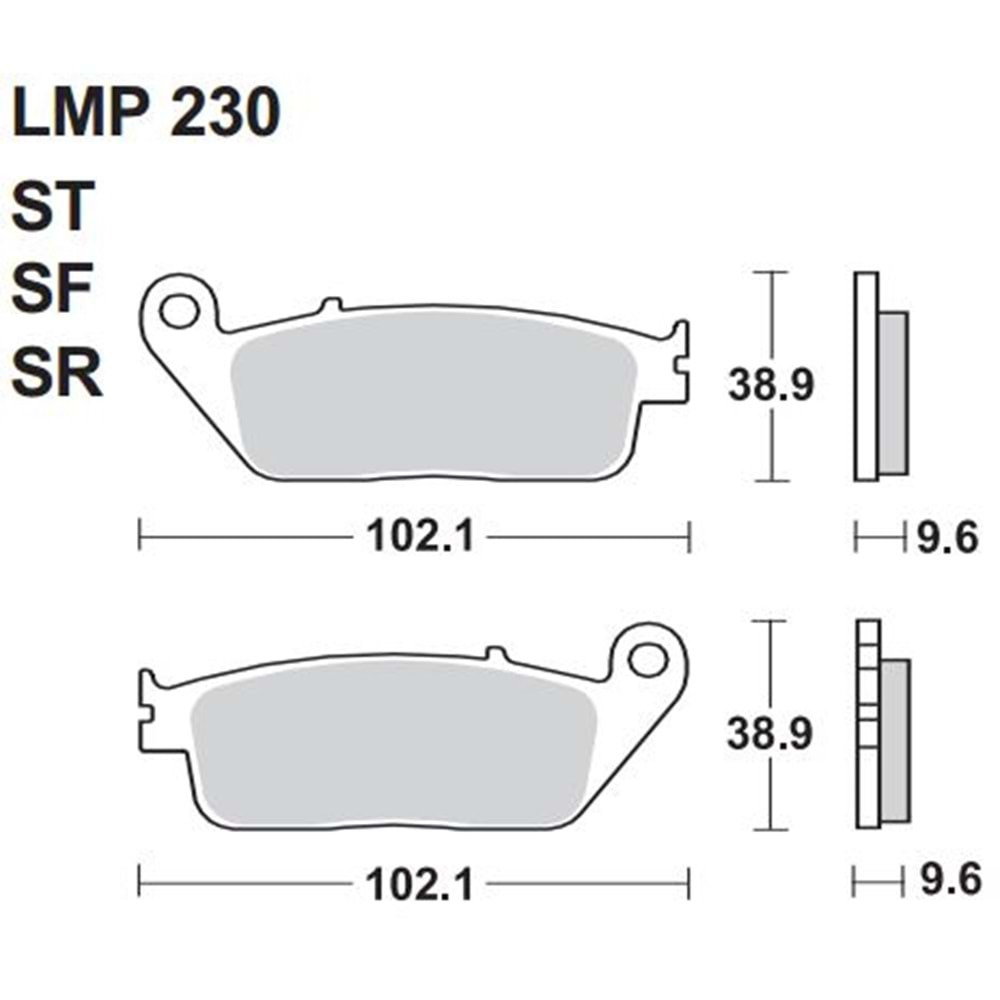 AP RACİNG LMP230 SF SİNTERLİ DİSK BALATA