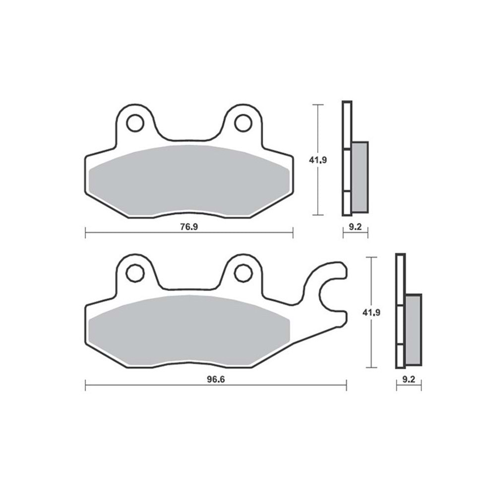 AP RACİNG LMP288 ST ORGANİK BALATA ÖN VE ARKA KALIN CUB, CG, CBF 150, CBF 250, CB 125 E