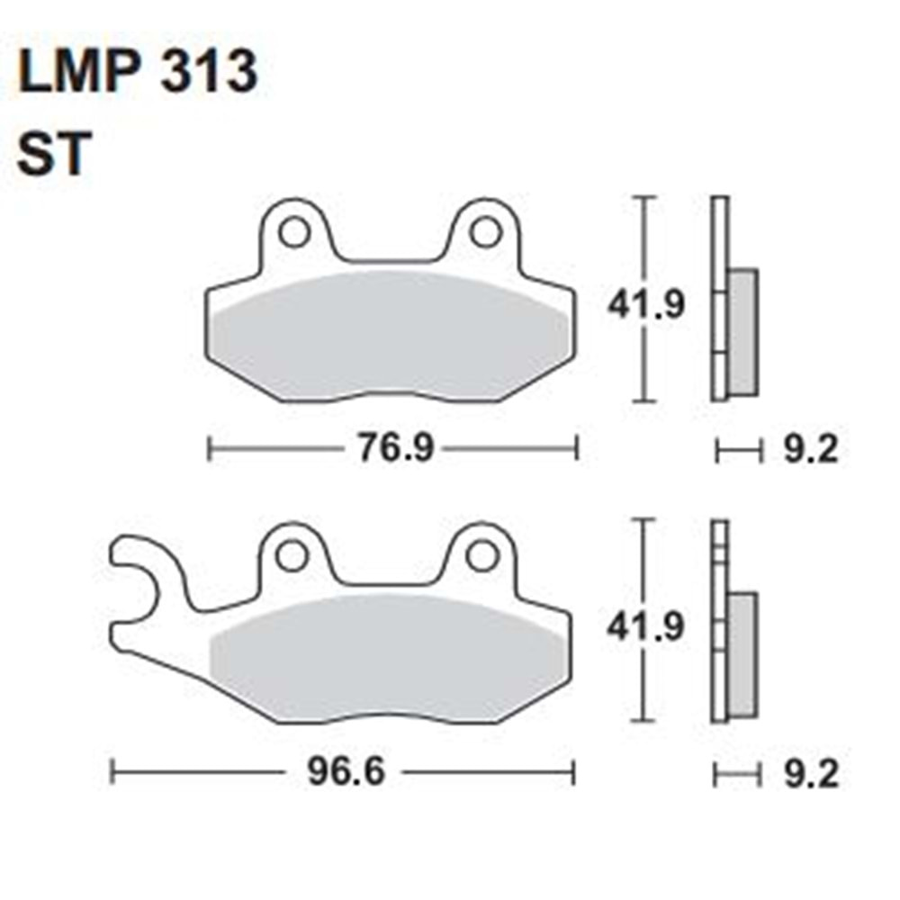 AP RACİNG LMP313 ST ORGANİK DİSK BALATA