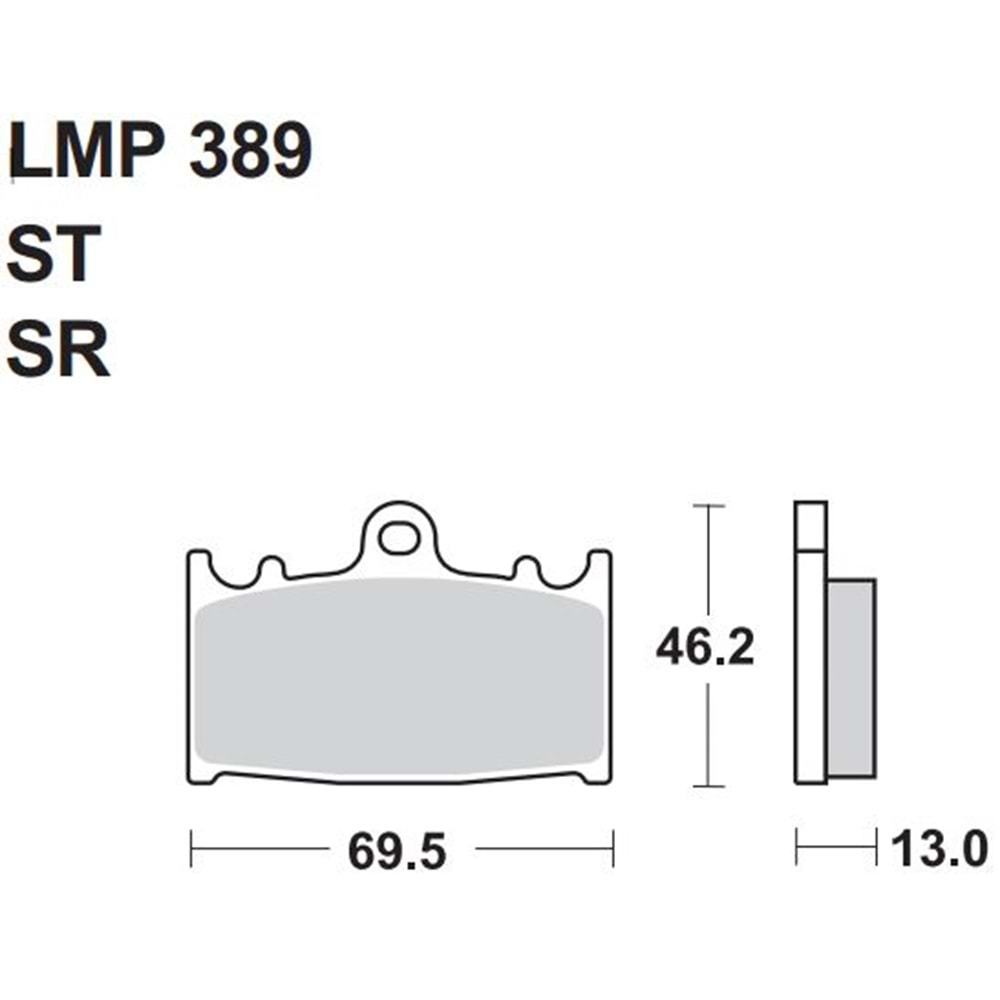 AP RACİNG LMP389 SR YARI SİNTER DİSK BALATA