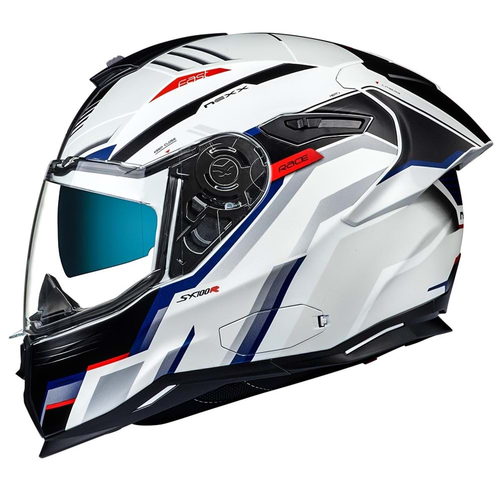 Nexx Kask Sx.100R Grıdlıne Güneş Vizörlü Mat Beyaz - 2Xl